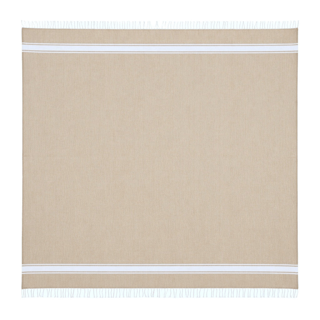 Fouta XXL coton 200x200 ST TROPEZ beige