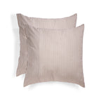 Parure + taies 65x65 coton lavé noisette LUNAR - 240x220+2(65x65) cm