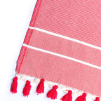 Plaid coton rouge STOCKHOLM