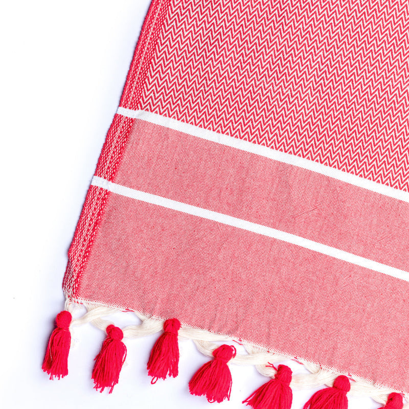 Plaid coton rouge STOCKHOLM
