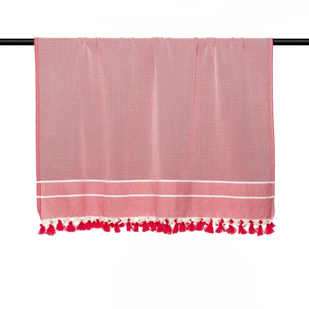 Plaid coton rouge STOCKHOLM