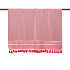 Plaid coton rouge STOCKHOLM