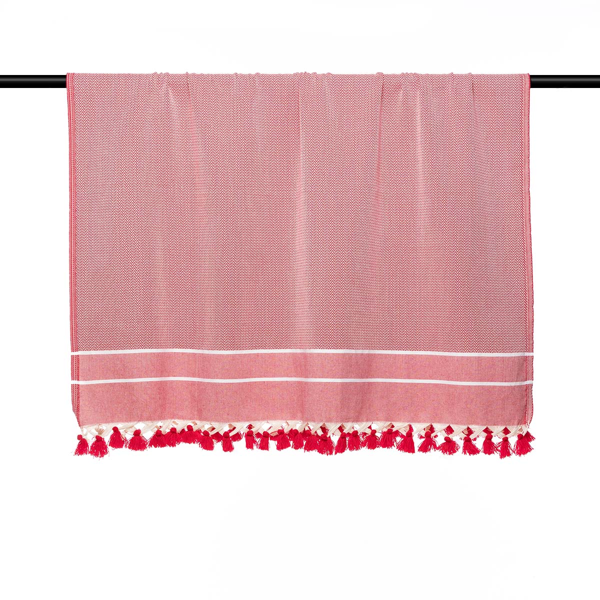 Plaid coton rouge STOCKHOLM