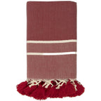 Plaid coton rouge STOCKHOLM