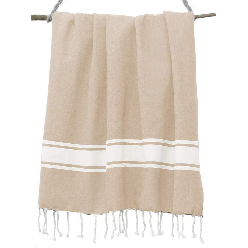 Fouta XXXL coton 200x300 ST TROPEZ beige