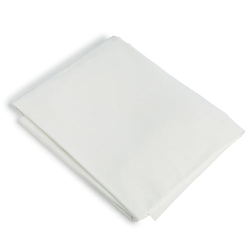 Drap plat percale de coton 270x300 NINA - blanc