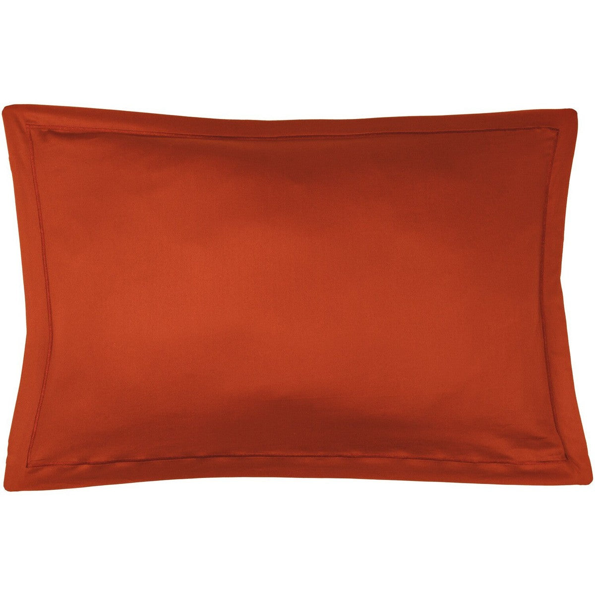 Taie d'oreiller (x1) satin de coton terracotta JULIA