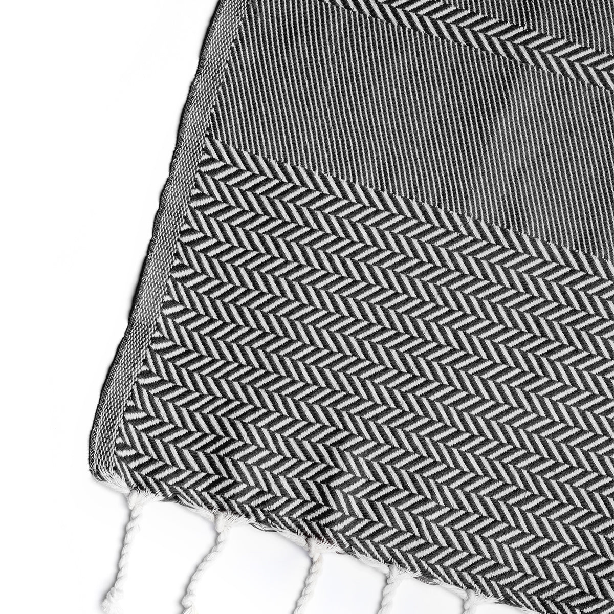 Plaid coton noir OSLO    febronie.com