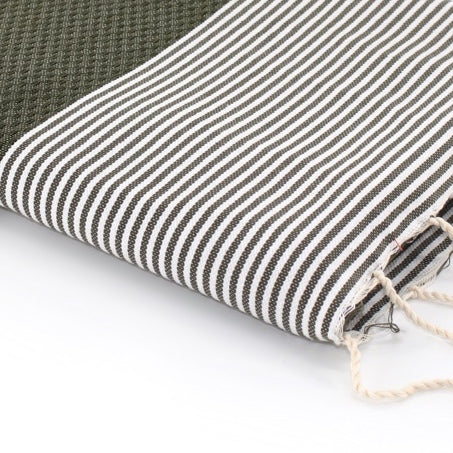 Fouta XXL coton 200x200 IBIZA vert kaki