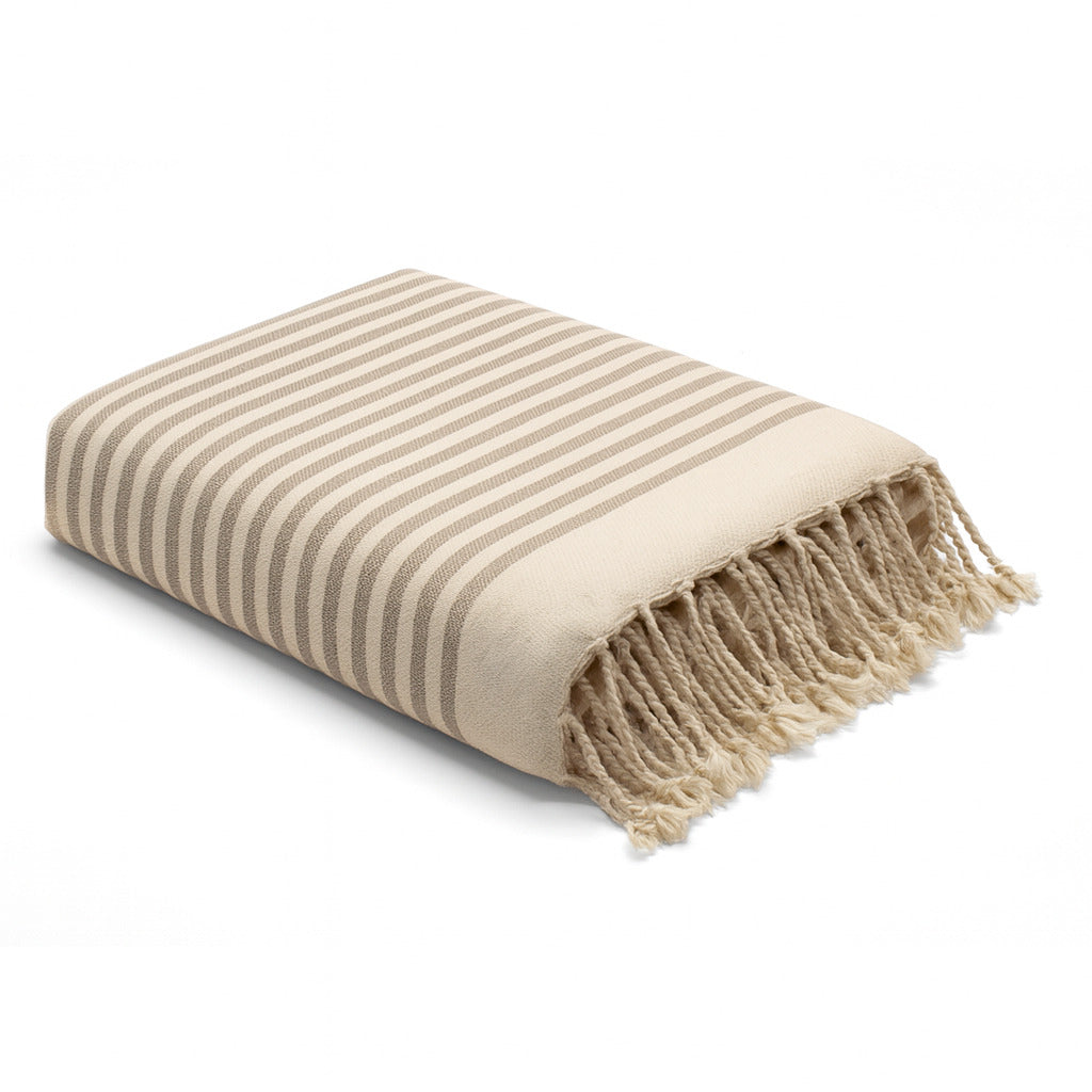 Fouta XXXL coton 200x300 HOSSEGOR - taupe