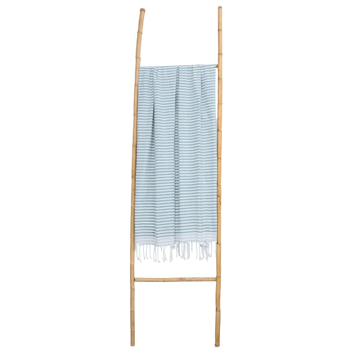 Fouta paréo coton 100x200 BORA BORA vert sauge / gris perle