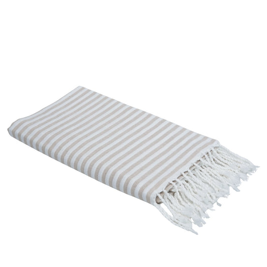 Fouta paréo coton 100x200 FIDJI beige
