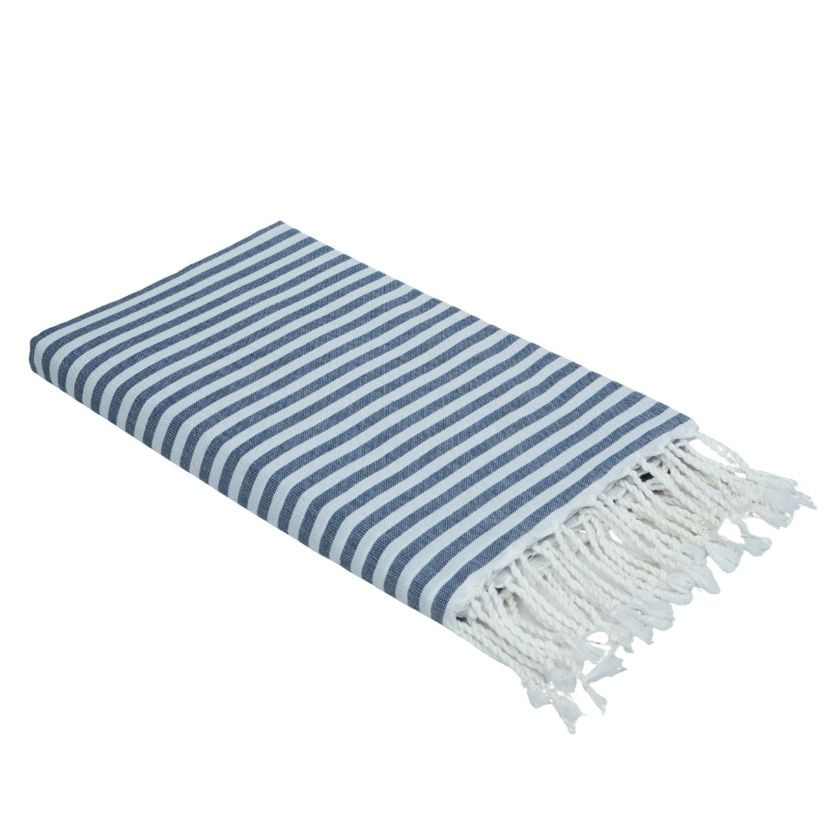 Fouta paréo coton 100x200 FIDJI bleu jean