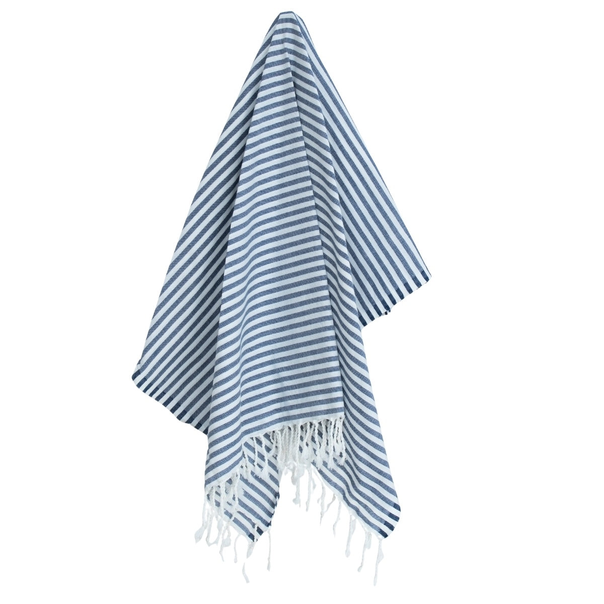 Fouta paréo coton 100x200 FIDJI bleu jean