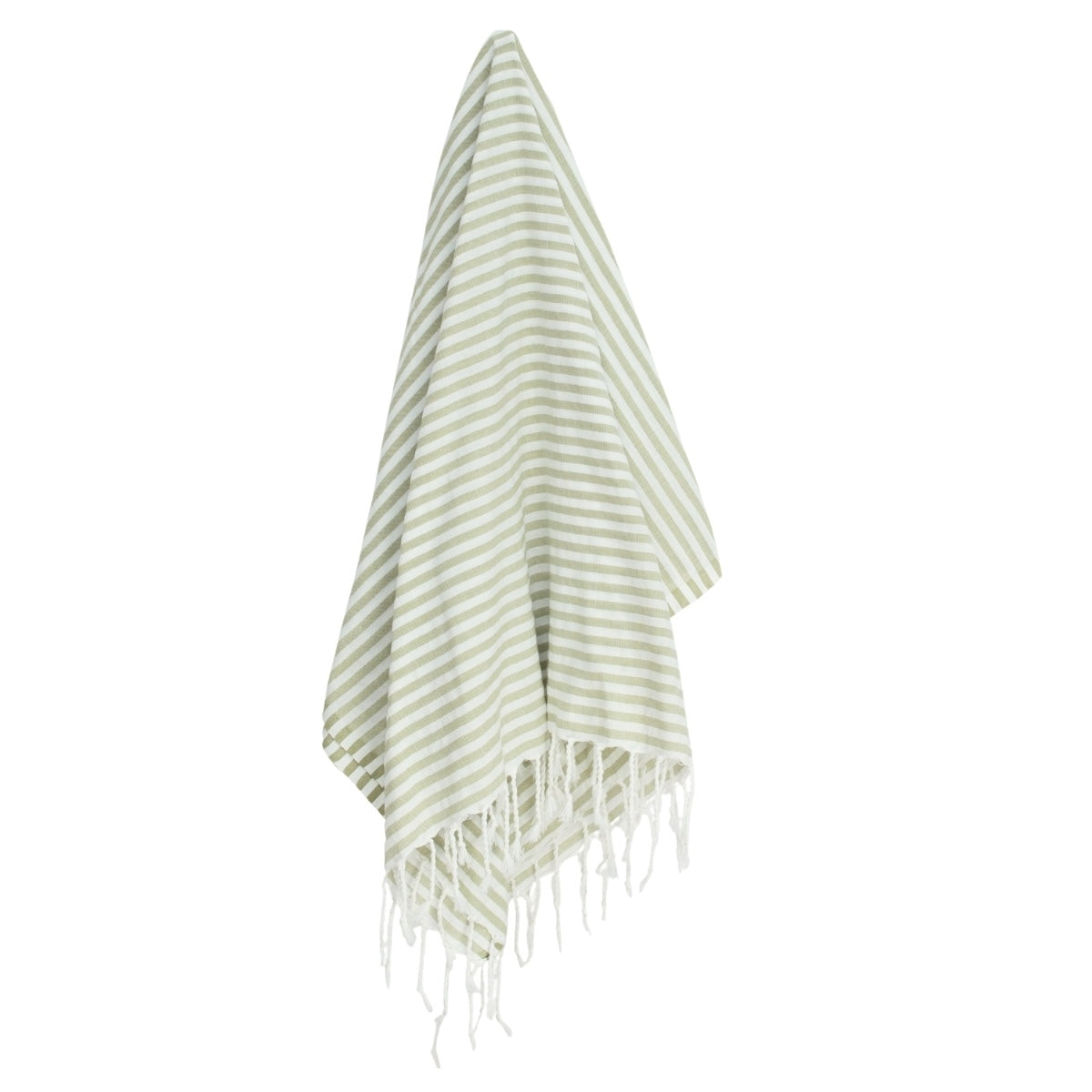Fouta paréo coton 100x200 FIDJI vert amande
