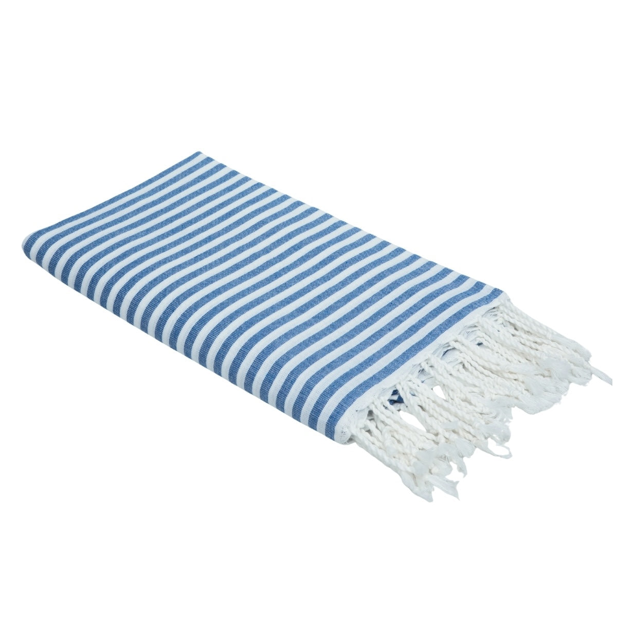 Fouta paréo coton 100x200 FIDJI bleu grec