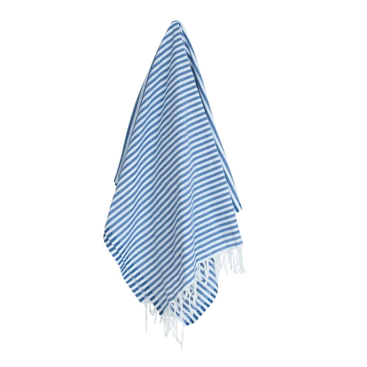 Fouta paréo coton 100x200 FIDJI bleu grec