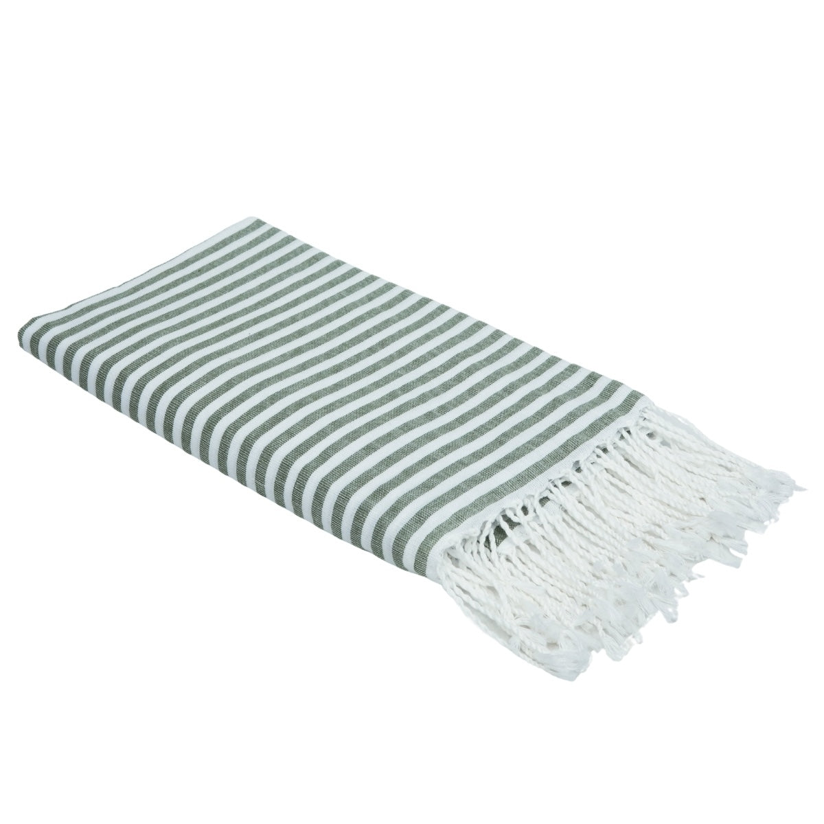Fouta paréo coton 100x200 FIDJI vert olive
