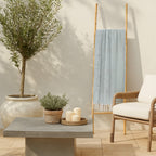 Fouta paréo coton 100x200 FIDJI vert olive
