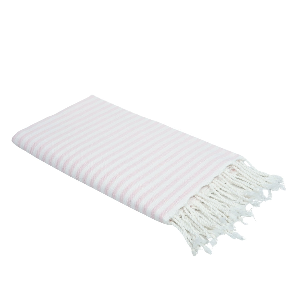 Fouta paréo coton 100x200 FIDJI rose pâle