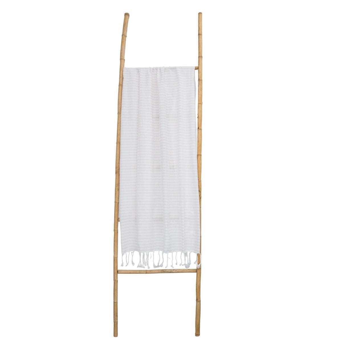 Fouta paréo coton 100x200 FIDJI rose pâle