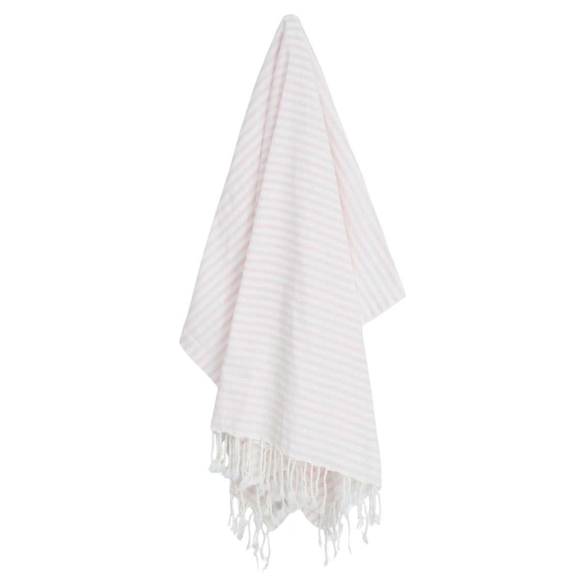 Fouta paréo coton 100x200 FIDJI rose pâle