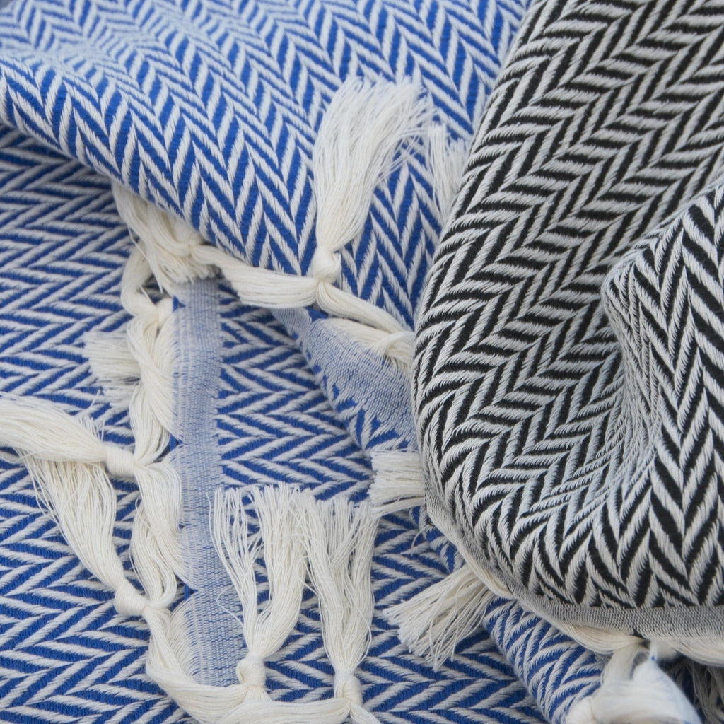 Plaid laine noir ASPEN    febronie.com