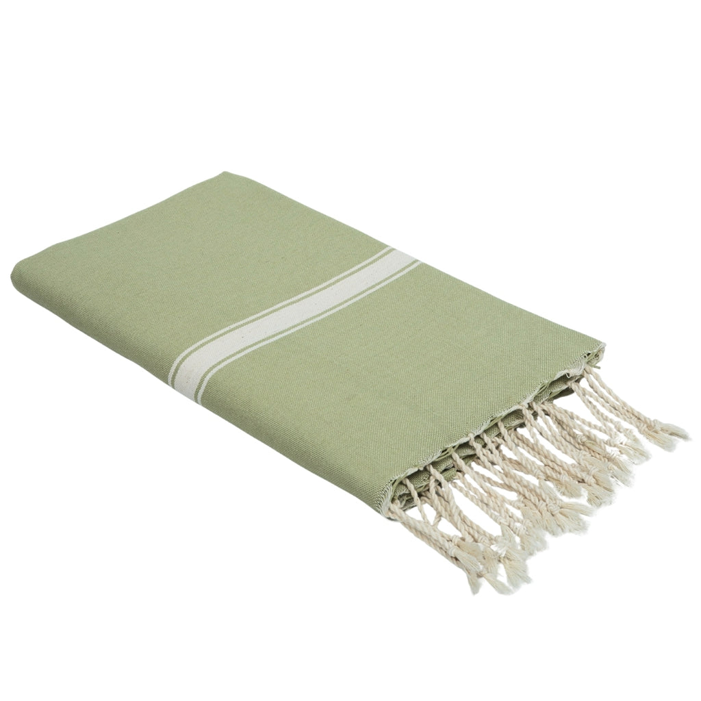 Fouta coton 100x200 MARSA vert amande