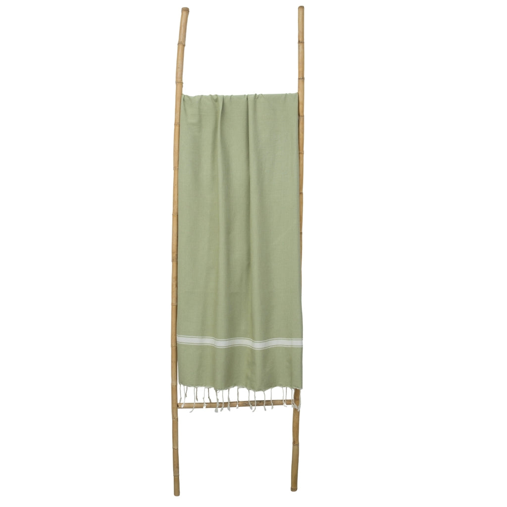 Fouta coton 100x200 MARSA vert amande