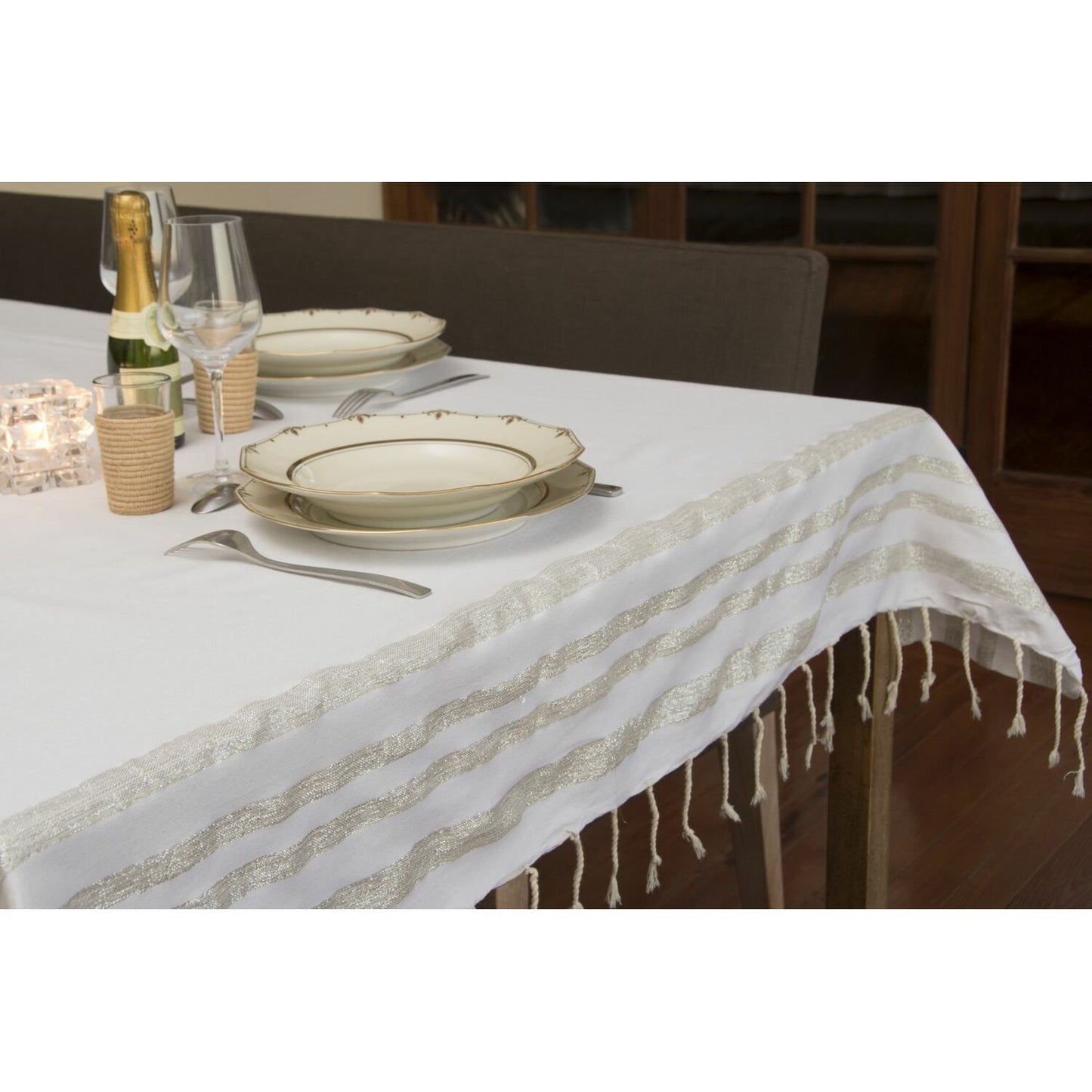 Nappe carrée coton HAMPTONS 170x170