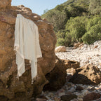Lot de 2 foutas coton 100x200 HOSSEGOR vert d'eau