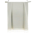 Lot de 2 foutas coton 100x200 HOSSEGOR vert d'eau