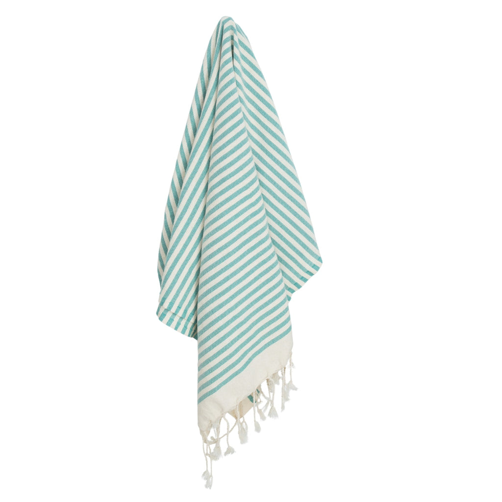 Lot de 2 foutas coton 100x200 HOSSEGOR les verts