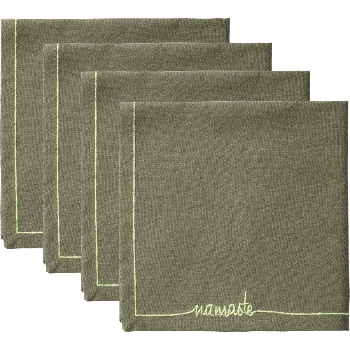 Serviette de table coton (x4) NAMASTE 45x45 - febronie.com