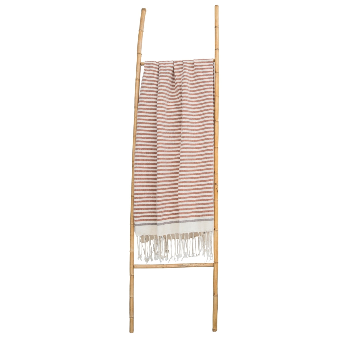 Fouta coton 100x200 BIARRITZ tomette / taupe