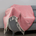 Plaid laine rouge ASPEN - 160x250 - febronie.com