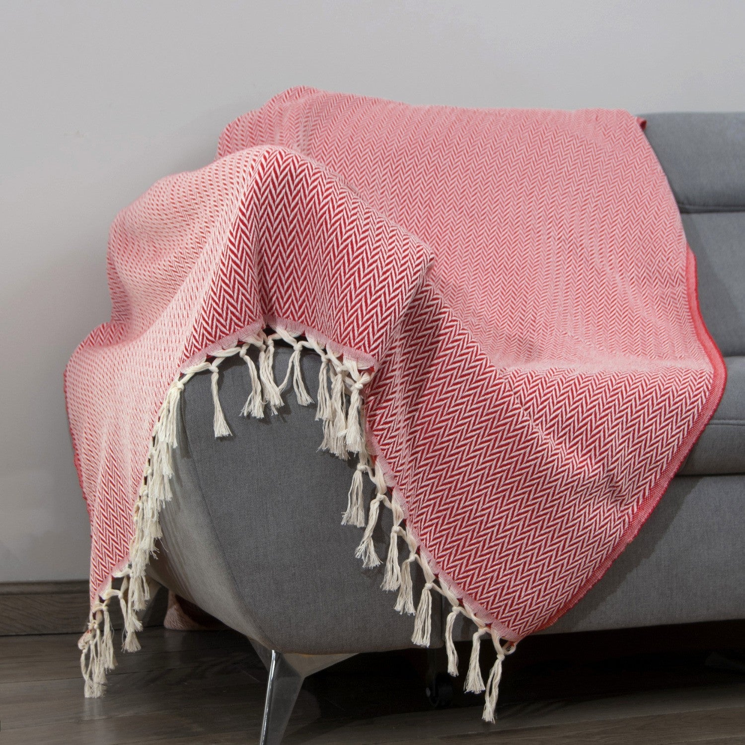 Plaid laine rouge ASPEN - 160x250 - febronie.com