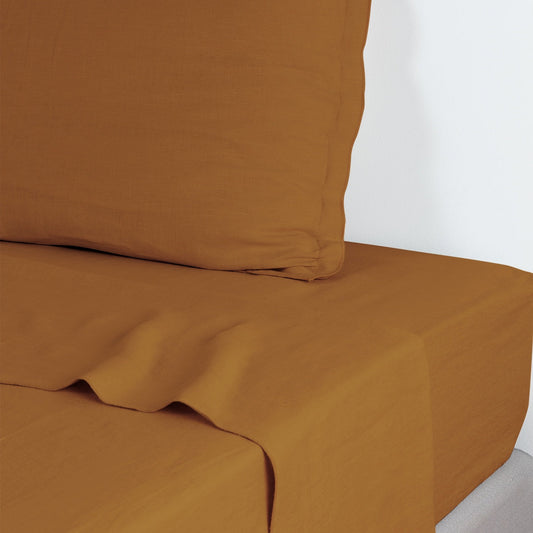 Drap plat lin lavé HORTENSE 240x300 - febronie.com
